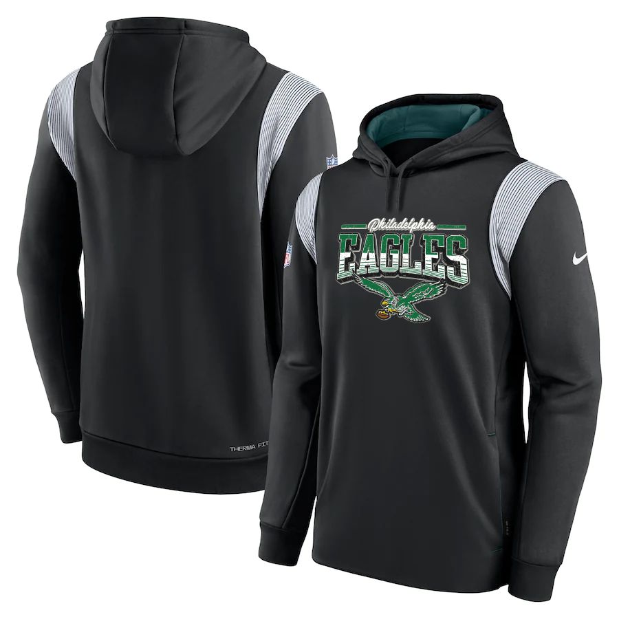 Men 2023 NFL Philadelphia Eagles black Sweatshirt style 10314